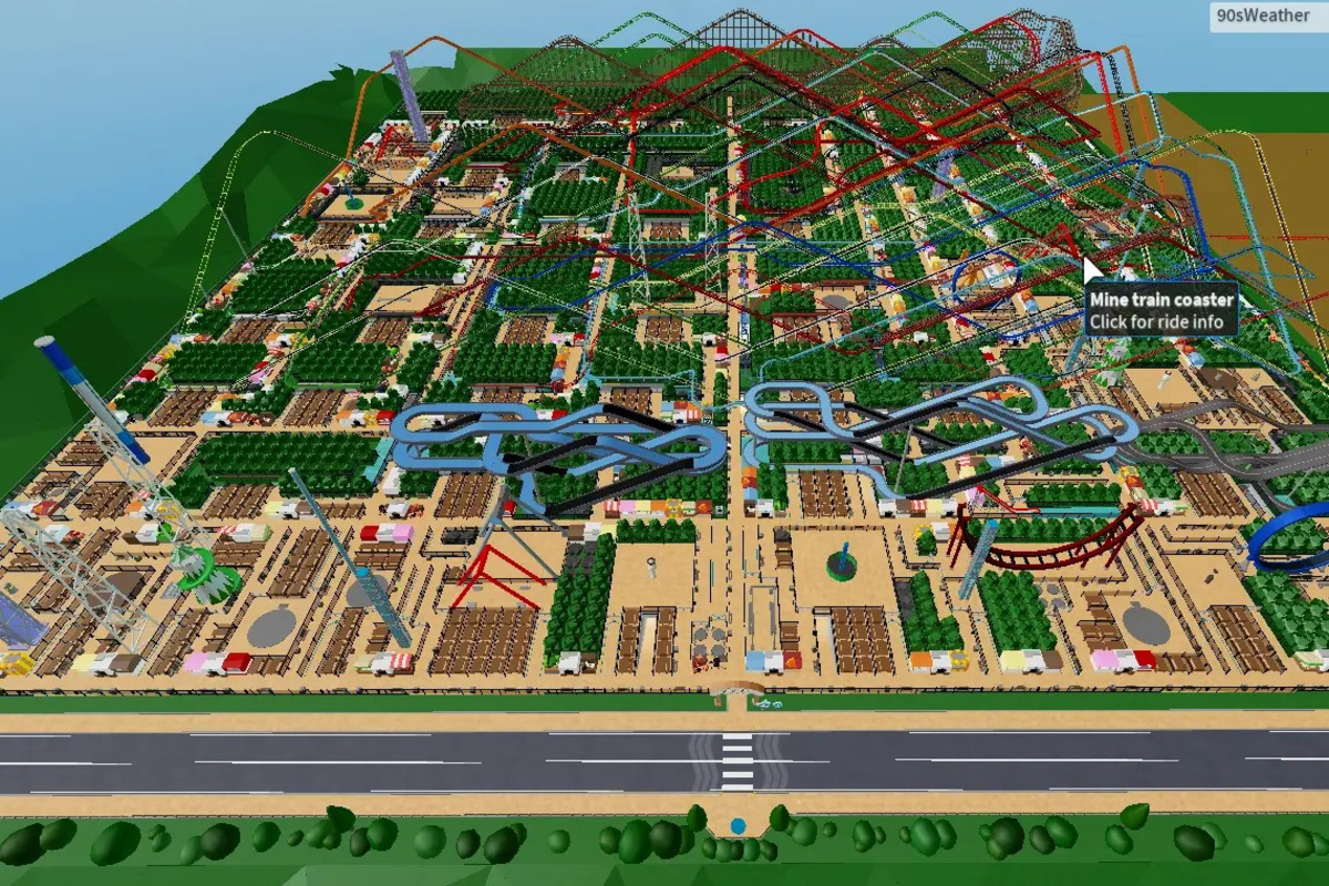 Rekomendasi Game Simulator Roblox yang bernama Theme Park Tycoon 2 memiliki berbagai wahana dan fasilitas.