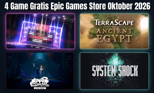 4 Game Gratis Epic Games Store Oktober 2026 / AI Generate