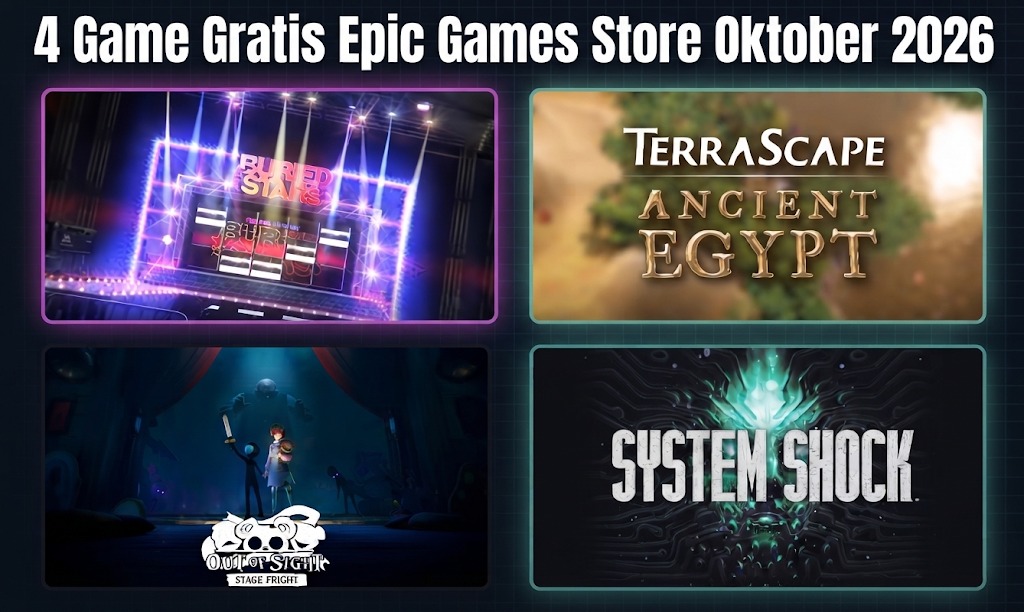 4 Game Gratis Epic Games Store Oktober 2026 / AI Generate