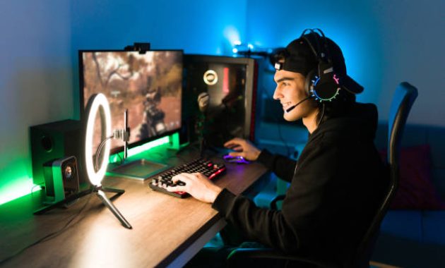 Seseorang yang sedang bermain game di PC / iStockphoto