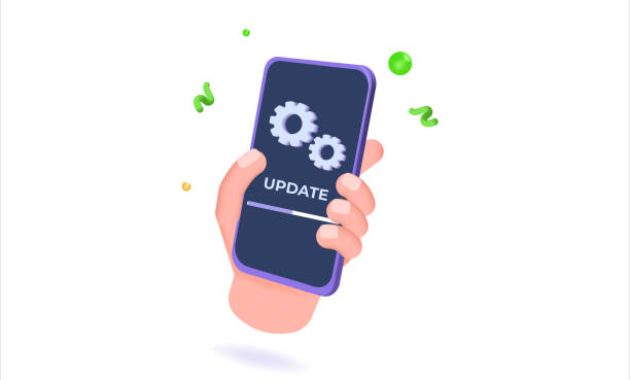 Ilustrasi Update di HP Android / iStockphoto